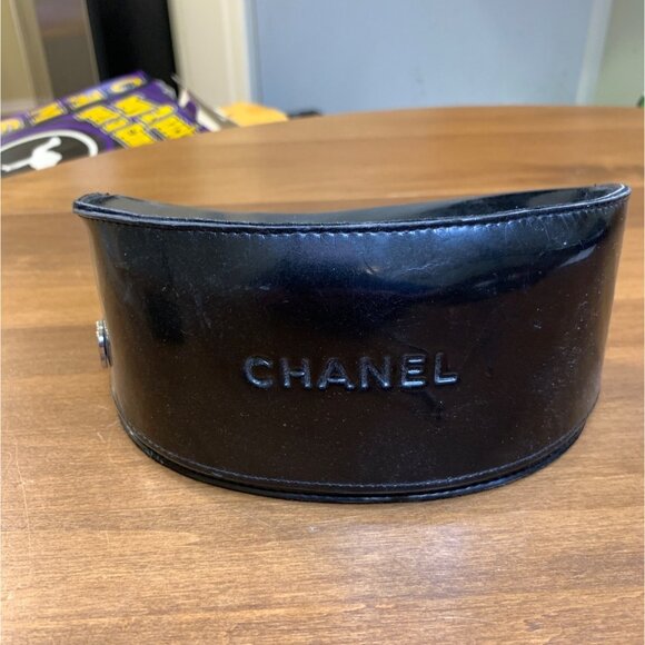 Chanel Bronze Tone/Brown Gradient 4164-B Camelia Shield Sunglasses w/ Case - Picture 9 of 17